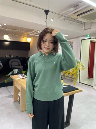 ショート パーマ パーマ＊ 顔まわり似合わせのヘアスタイル