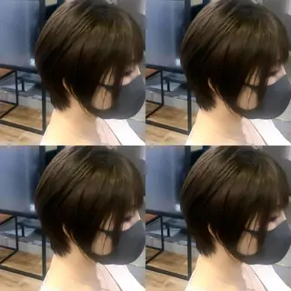 ショート カラー ハイライト✨髪質改善 TAKAさんです😊のヘアスタイル