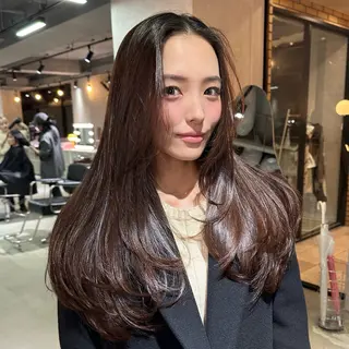 ロング 艶髪カラー/レイヤ ー支持No.1renのヘアスタイル