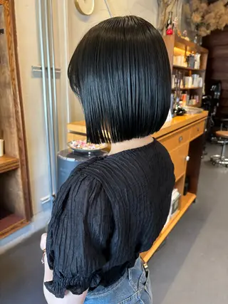 ミディアム カラー Chiho / 梅田 / ボブ/ パーマのヘアスタイル