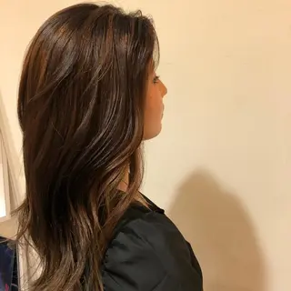 ロング カラー 韓国風レイヤーカット 松葉翔のヘアスタイル