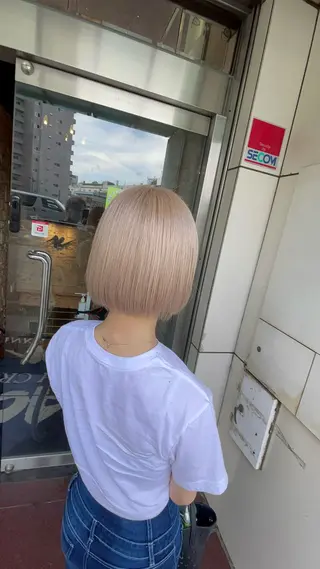 ショート カラー アンククロス/ 池袋/RYUSEIのヘアスタイル