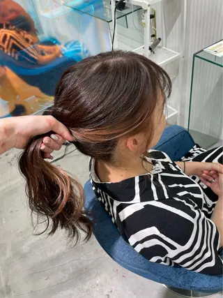 セミロング 安井まゆ _Box mico.のヘアスタイル