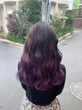 セミロング カラー a-o横浜所属・色落ちまでキレイに! !女性サロンのヘアスタイル