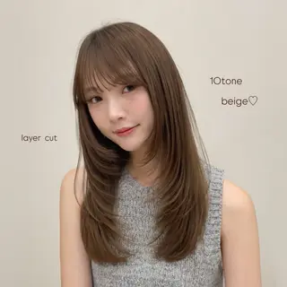 ロング sora/レイヤー/ 似合わせカット🎀のヘアスタイル