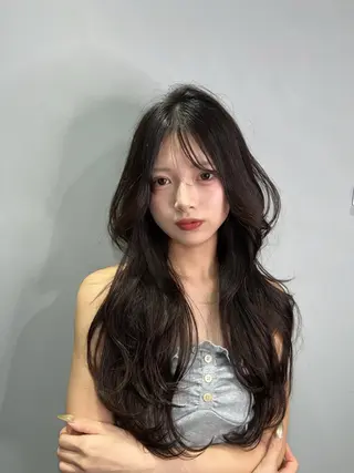 ロング etora 渋谷所属・itaru/網紅ヘア 🇨🇳ケラチンTRのヘアスタイル