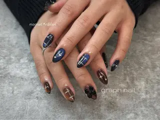 ネイル graph nail【グラフ ネイル】所属・graphnail‪ ‪‪❤︎‬manaのネイルデザイン