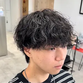 パーマ メンズ メンズパーマ/新潟/ 万代／田崎亮🌟のヘアスタイル
