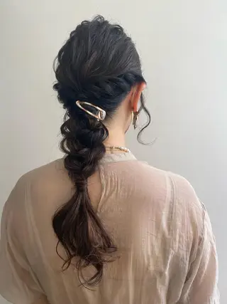 ヘアアレンジ 💫お呼ばれヘア💫 髪質改善✨トモエ市川のヘアスタイル