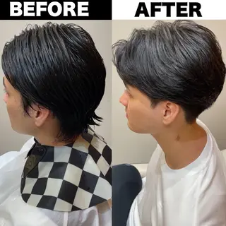 メンズ Soleria /ソレリア所属・メンズカットのプロ 田中慎一のヘアスタイル