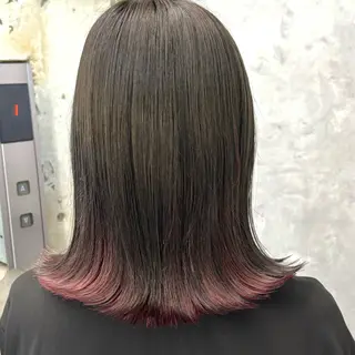 ミディアム カラー NUMBER_ ユイナのヘアスタイル