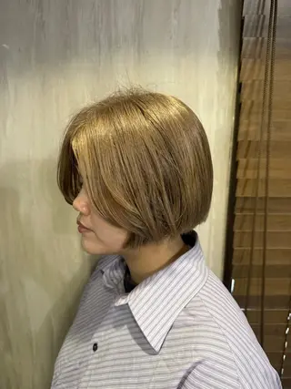 ショート カラー メンズカット/パーマ 艶カラーTAIGA︎のヘアスタイル