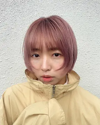 ミディアム カラー 牧原歩夢/レイヤー /ウルフ/ブリーチのヘアスタイル