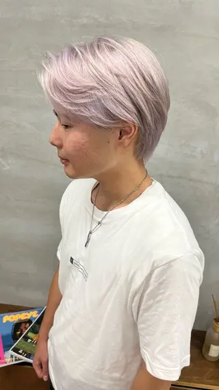 ショート カラー メンズ nalu.所属・前山 七海のヘアスタイル