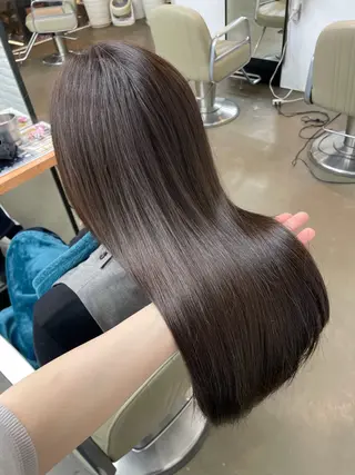 ロング 🍑まき/カット /髪質改善カラー🍑のヘアスタイル