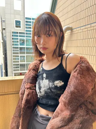 ショート カラー ショート/ボブ専門 宮脇美奈/南船場のヘアスタイル