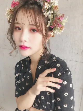 ヘアアレンジ サロウィン銀座ray店所属・シノヅカ ケンゾーのヘアスタイル