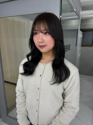 ミディアム カラー Miyu🎀レイヤー ／透明感カラー🪽のヘアスタイル