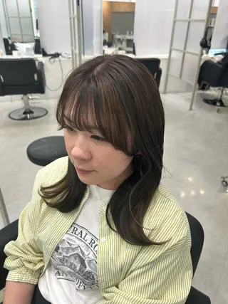 セミロング MAHO/透明感カラ ー/髪質改善🍒のヘアスタイル