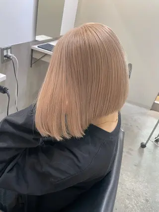 ショート カラー エフェクトブリーチ/ 長木雄飛のヘアスタイル