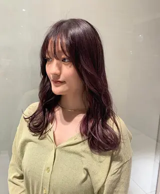セミロング 原 菜帆のヘアスタイル