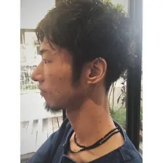 ショート パーマ メンズ 林 梓のヘアスタイル