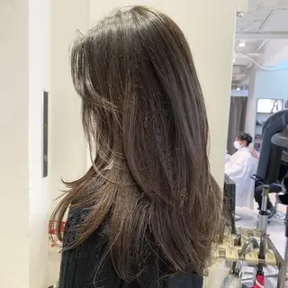 ロング カラー 🐈‍⬛韓国ヘア カノン♥️のヘアスタイル
