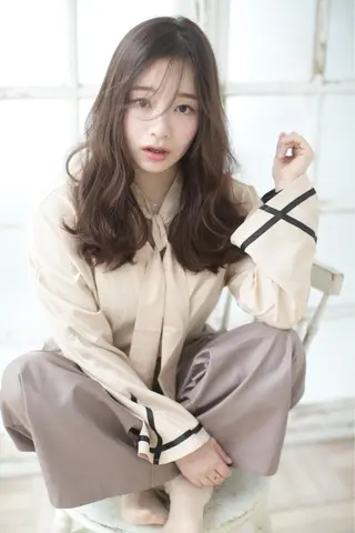 ロング パーマ Lee 甲子園のヘアスタイル