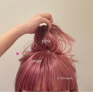 ショート カラー 暖色/ブリーチカラー 🍊 yu-na.のヘアスタイル