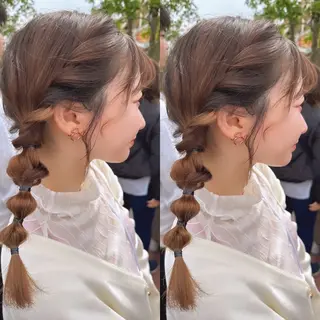 セミロング ヘアアレンジ Total Beauty Salon siesta所属・yu (ユウ)の眉毛・アイブロウイメージ