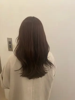 ロング カラー 髪質改善＆トリートメント over hair所沢店所属・韓国風/レイヤー/ 𝑵𝒂𝒏𝒂🩶のヘアスタイル