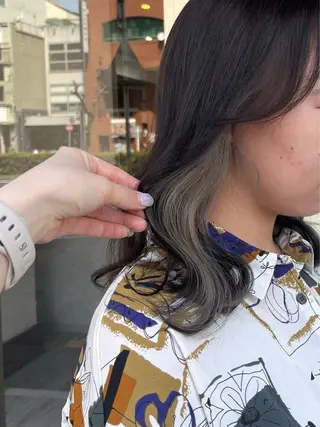 ミディアム カラー 村田梨乃/ minim hairのヘアスタイル