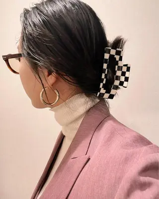 ミディアム カラー パーマ ヘアアレンジ 💖美髪改善💖 辻未侑のヘアスタイル