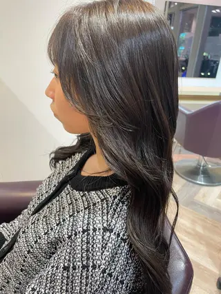 ロング 韓国/顔周りカット /キム チョウヒのヘアスタイル