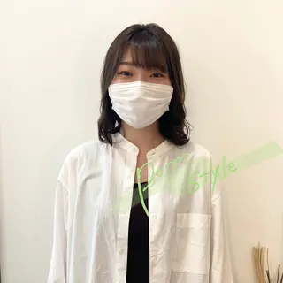 ミディアム カラー パーマ お洒落パーマ/ 艶カラー/michiのヘアスタイル