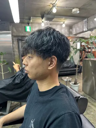 パーマ メンズ 松田 潤平のヘアスタイル