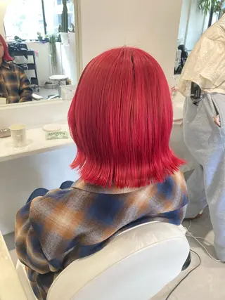 ミディアム ブリーチカラー AYANEのヘアスタイル