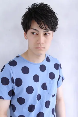 ショート メンズ EMANONシェアサロン心斎橋店所属・韓国メンズヘア　ミル クティボブ　足立佳代のヘアスタイル