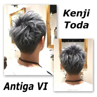 ショート カラー メンズ パパで店長な戸田 健治【ショートヘア】のヘアスタイル