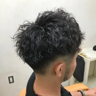 パーマ メンズ メンズ特化/パーマ/ フェードWATARUのヘアスタイル
