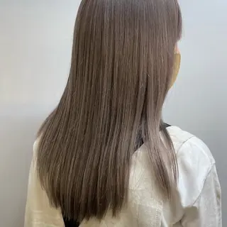 セミロング カラー くすみカラー♡ Yuukaのヘアスタイル