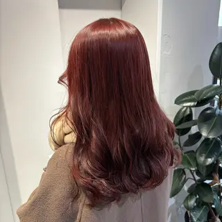 ロング カラー りあの🎀 /暖色カラー🍒のヘアスタイル