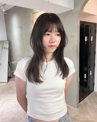 セミロング LOREN ao所属・名古屋透明感カラー /LOREN RIOのヘアスタイル