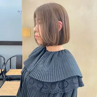 ミディアム カラー noe tton所属・あゆな/名古屋/ ボブ/透明感カラーのヘアスタイル