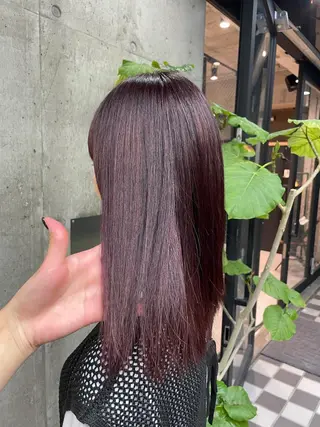 ミディアム 🫧ハイライトカラー 🫧 𝓜𝓘𝓤のヘアスタイル