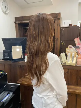 ロング カラー ヘアアレンジ 💖メンズモデル 募集 晴香💖のヘアスタイル