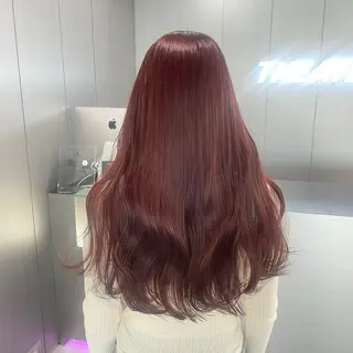 ロング カラー 透けるやわらか艶髪♡ ナチュラルストレートのヘアスタイル