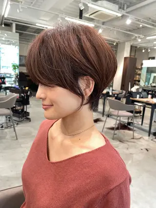 ショート カラー LucksiMie 銀座店所属・【韓国　レイヤー 髪質改善✨】かずのヘアスタイル