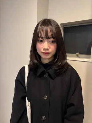 ミディアム カラー レイヤーカット🎀 kanaのヘアスタイル