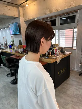 ショート C’LD hair produce /シールドヘア所属・モテ髪/ボブ/ショー ト/アダチフウトのヘアスタイル
